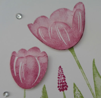 #stampinuk, Coffee & Cards project April 2018, Craftyduckydah!, Stampin' Up! UK Independent  Demonstrator Susan Simpson, Supplies available 24/7 from my online store, Tranquil Tulips, 