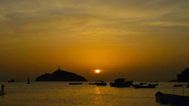 Atardecer en la Bahía de Santa Marta,Colombia