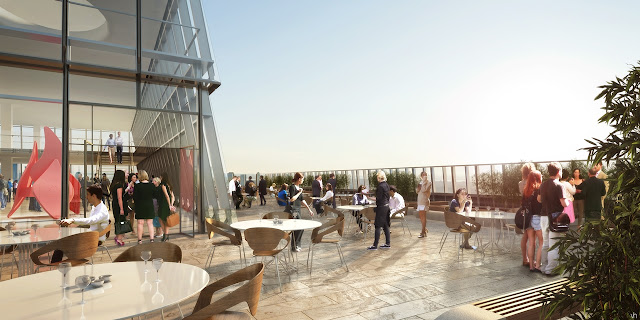 Picture of outdoor terrace on the south tower
