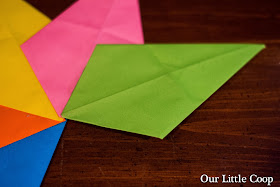 How to make Origami Window Stars, origami project, kids, paper