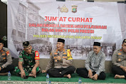 Jum'at Curhat Kapolres Metro Jakarta Pusat Bersama Warga  Masjid Jami' Al Ma'mur