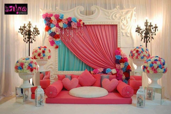 2014 pelamin putih pink