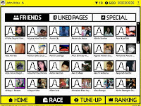 social network racer tracks screenshot
