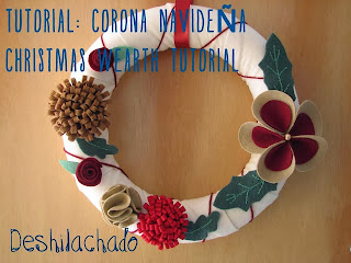 Corona Navidad Fieltro