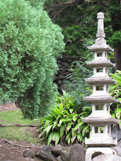 Japanese garden, pagoda, Japanese statue, Japanese statuary