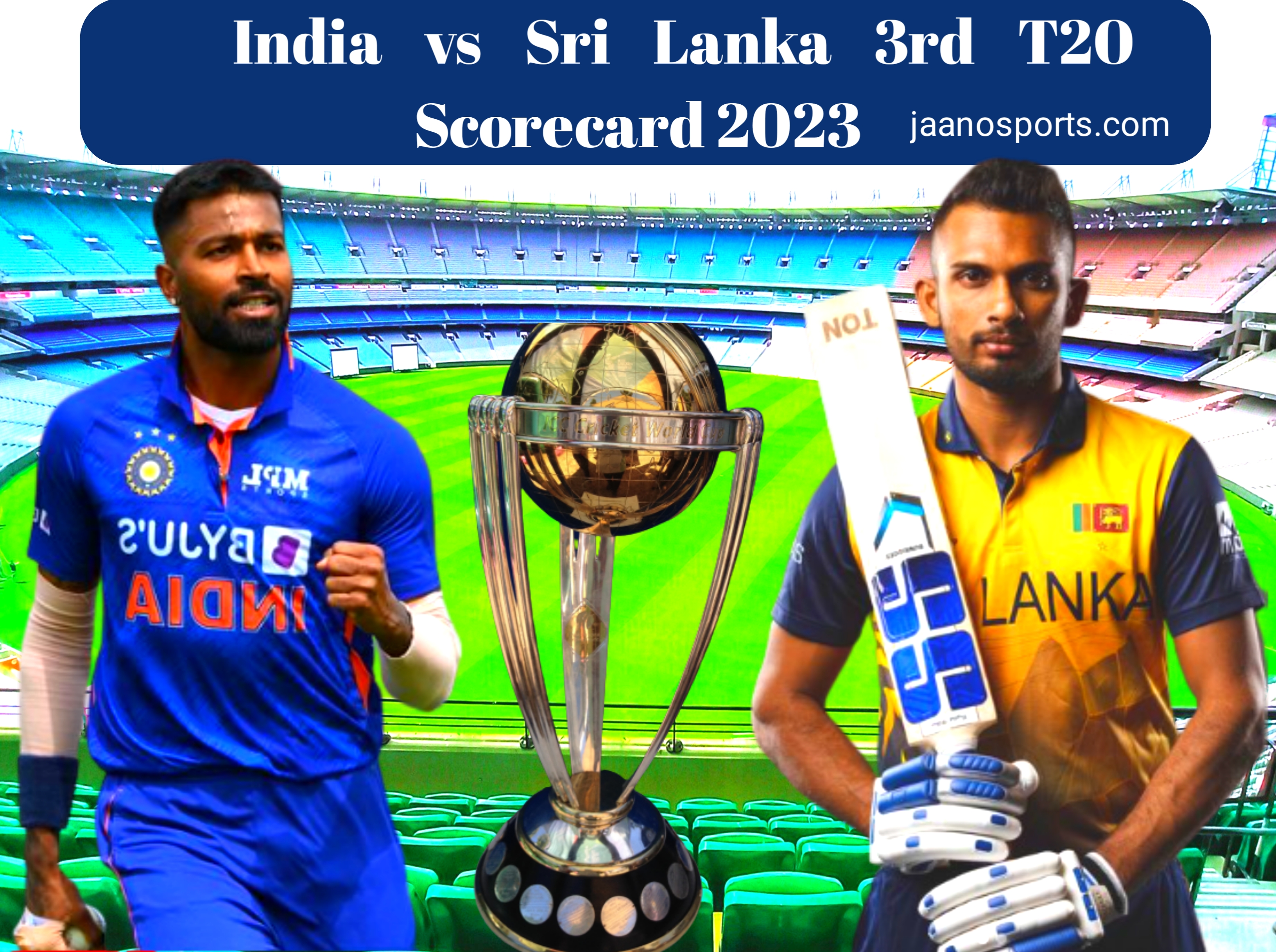 India vs Sri Lanka 3rd T20 Full Scorecard (Sri Lanka Tour of India 2023)