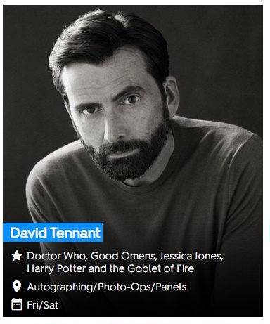 David Tennant - New York Comic Con fan convention - Friday 13th and Saturday 14th October 2023