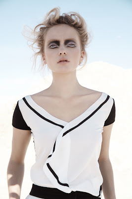 top beauty photographer nyc, smokey contoured eye makeup, black and white makeup