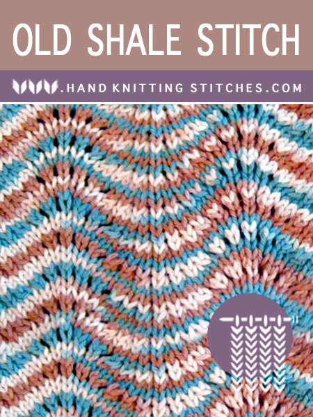 Hand Knitting Patterns - Old Shale Lace Pattern
