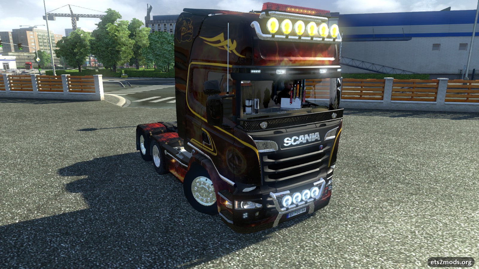 Download Scania Fire Mod by ZilpZalp, Chiffchaff and Roadhunter, skin 