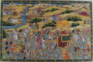 Old-painting-of-Battle-of-Haldighati, Haldighati-ka-yudhh