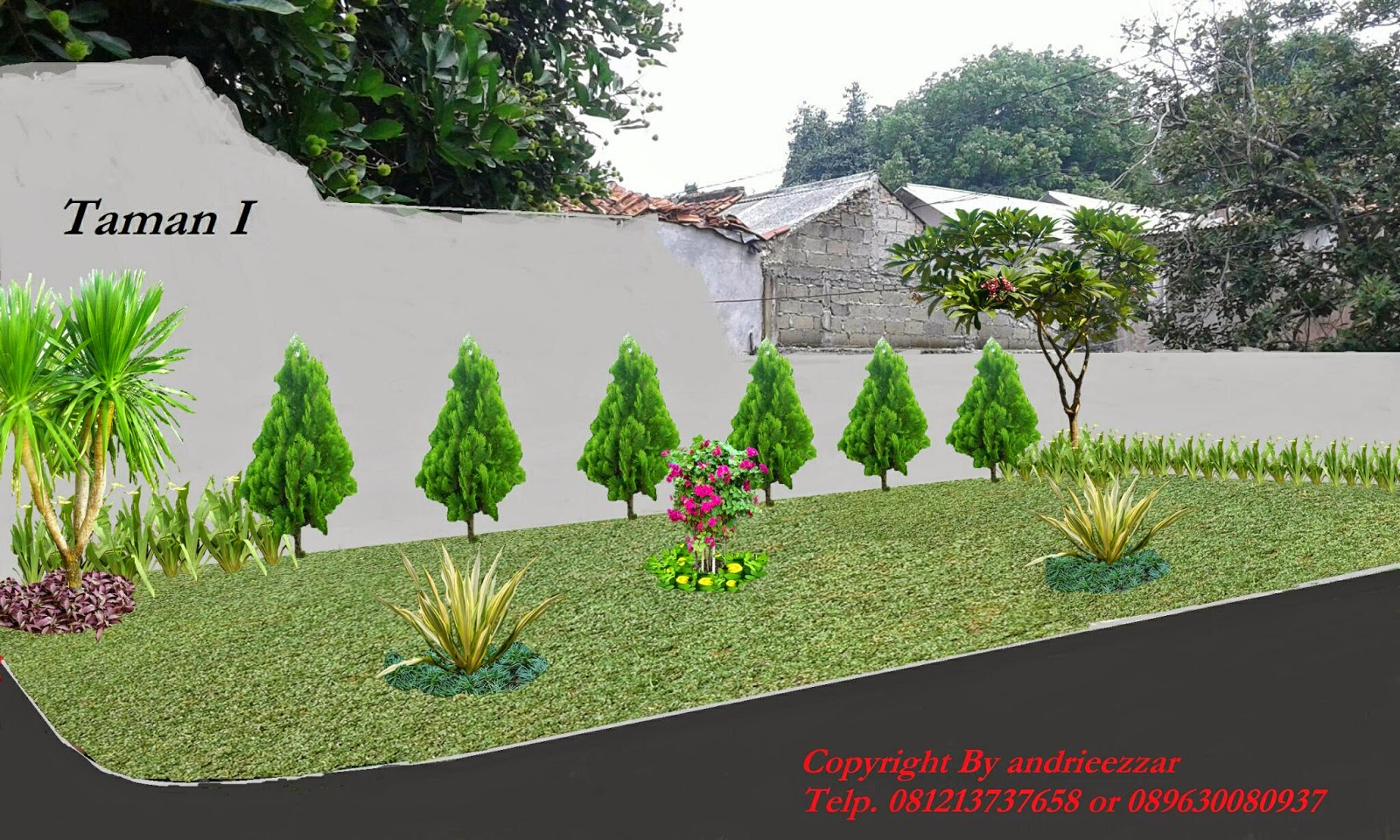 Contoh Desain Taman  Minimalis  Gambar Taman  Minimalis  