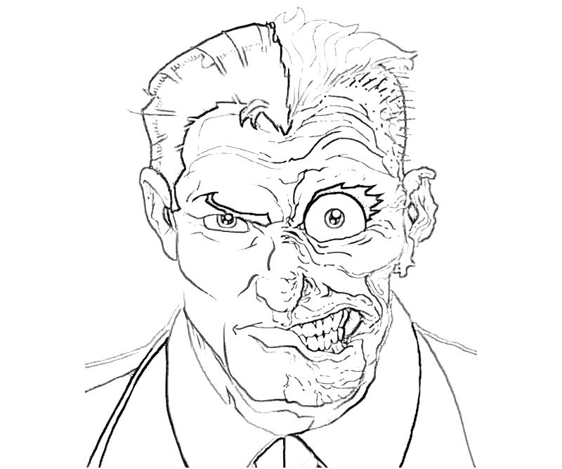 printable-batman-arkham -city-two-face-coloring-pages