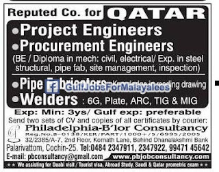 Urgently Required a Reputed Company For Qatar