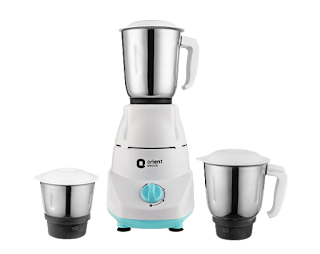 Orient Electric Kitchen Kraft MGKK50B3 Mixer Grinder, 500W, 3 Jars (White)