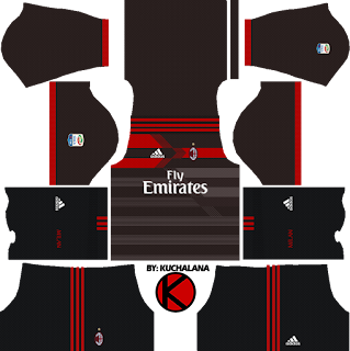  Get the new AC Milan Adidas kits seasons  Baru!!! AC Milan Kits 2017/2018 - Dream League Soccer