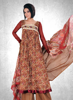 Latest Long Frock Type Churidars, Online Bridal Dresses 2011