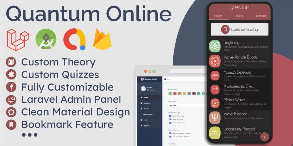 Quantum Educational App v1.2.0 (Theory & Quizzes) + Admin Panel