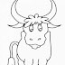 Bull Coloring Page | Printable Bull Coloring Picture