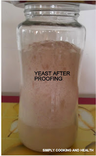  Yeast beginning to proof Yeast beginning to proof