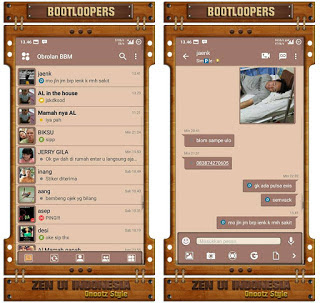 BBM Mod Simple Brown v3.1.0.13 Apk Terbaru Full Feature