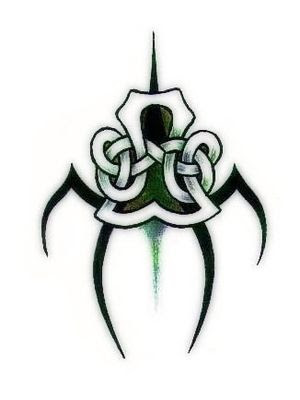 A custom drawn shade of Irish green Celtic Celtic tattoo designs are popular