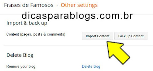 Problemas para Importar Blog no Blogger