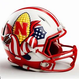 Nebraska Cornhuskers Patriotic Concept Helmet