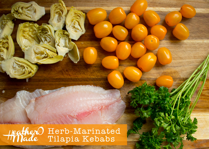 Herb-Marinated Tilapia Kebabs recipe