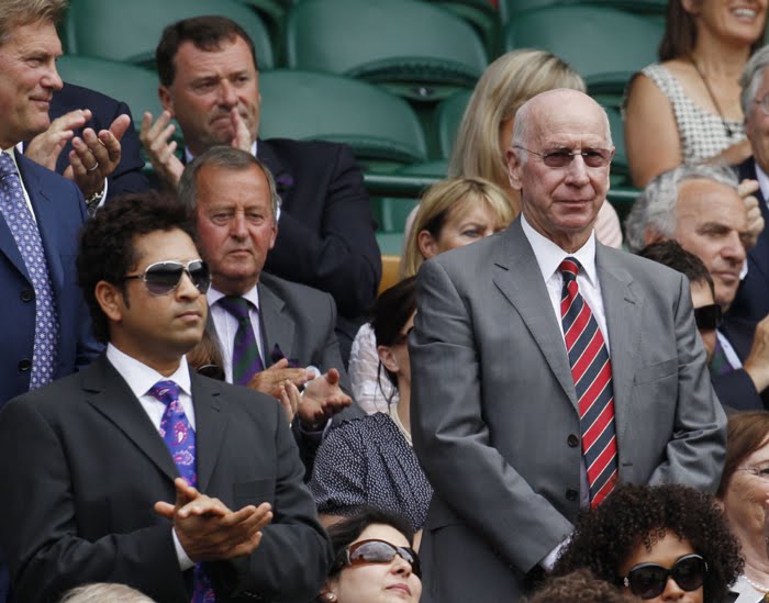 sachin Tendulkar wimbeldon-2010, sachin Tendulkar in black dress