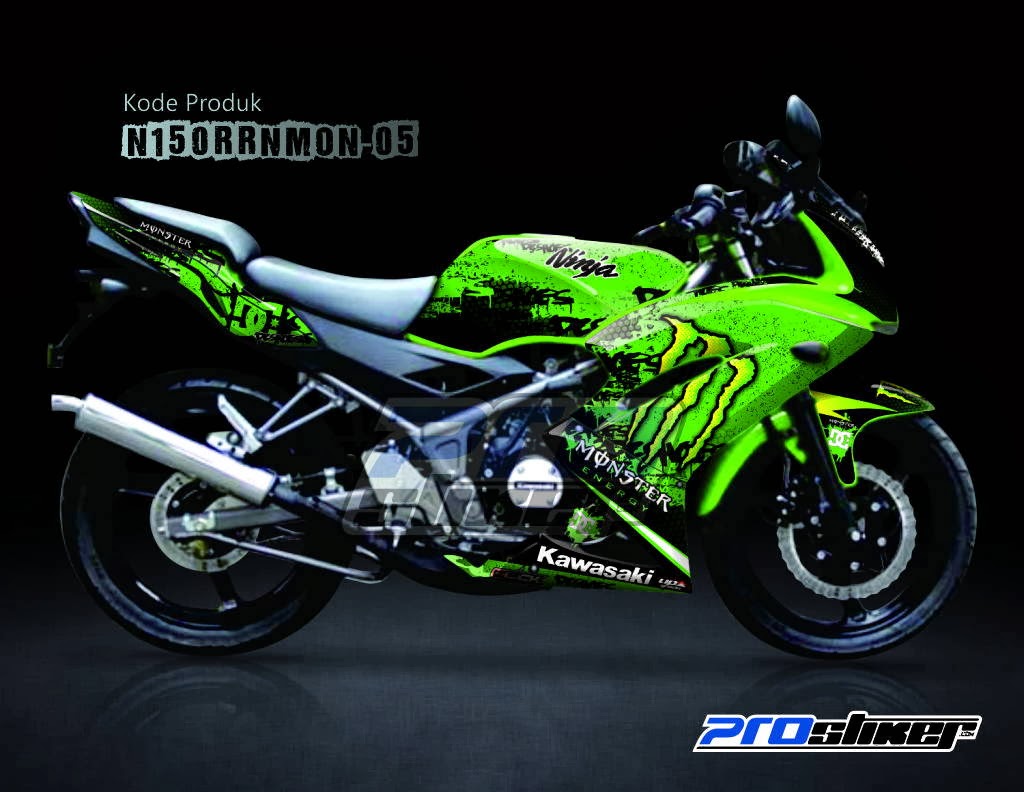 Striping Ninja 150 RR New Stiker Motor Modifikasi Ninja RR