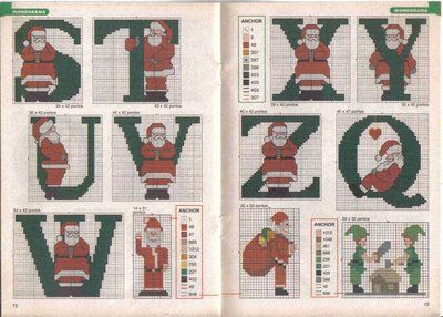 Monograma Natal alfabeto