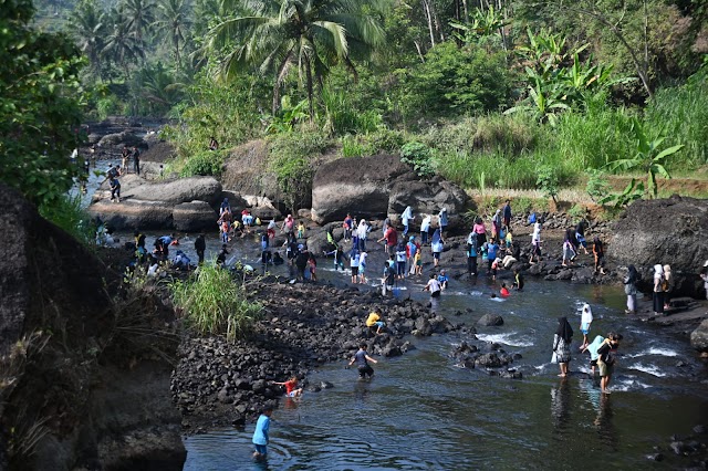 Ribuan Orang Ikuti Festival Kalisat Sungai Bedegolan Desa Sendangdalem