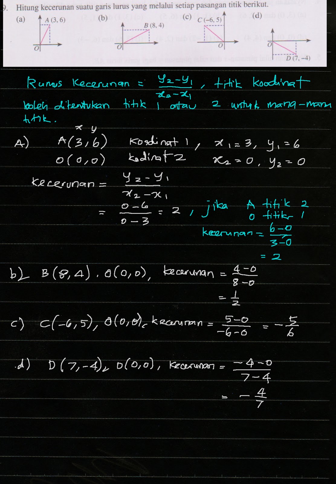 Cikgu Azman - Bukit Jalil: F2 Math Bab 10 Kecerunan Garis 