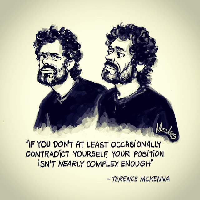 Terence McKenna. A Dialectic With Myself: Practical Yin Yang Approach to Coincidentia Oppositorum