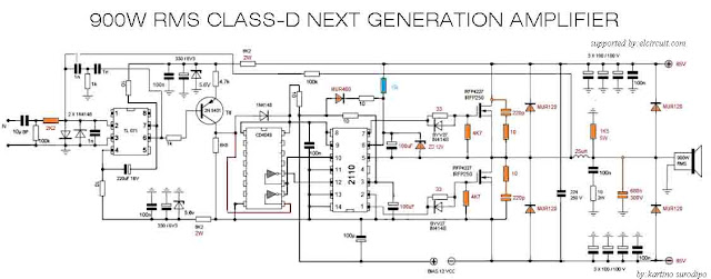 900W Class  D  Next Generation Power  Amplifier  Electronic 