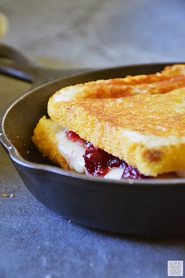 Turkey Grilled Cheese with Cranberry and Brie Cheese