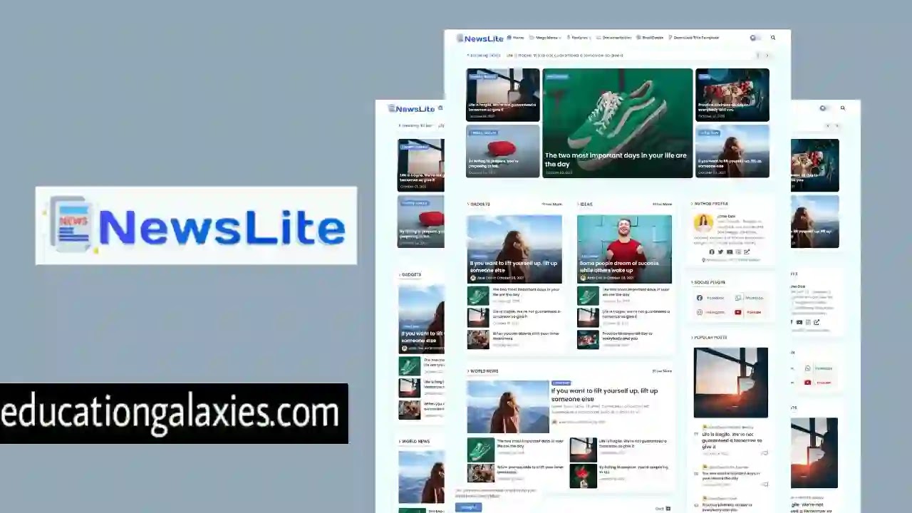 NewsLite Premium Blogger Template Free Download Now Latest