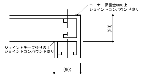 2-24-2　L形取合い（継目処理の場合）