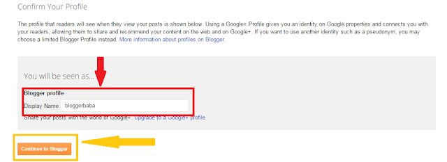 Blogger Display Name