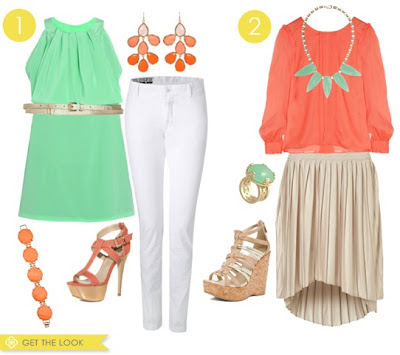 Mint and Coral Color Trend