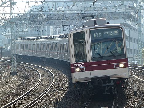 東京メトロ日比谷線　東武伊勢崎線直通　普通　竹ノ塚行き5　東武20000系