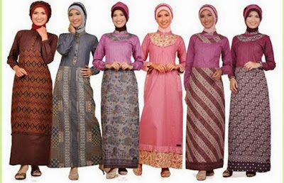 Model Baju Batik Gamis Terbaru