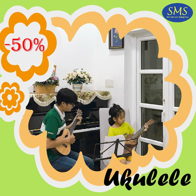 Học ukulele giảm 50% học phí