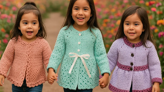 ¡Abriga a tu pequeña en ternura! Descubre los abrigos de crochet más encantadores y de moda 💗