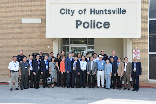 A delegation of 20 Corporals from Vietnam met with police officials in Huntsville.