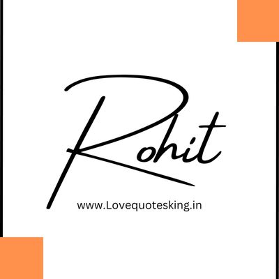 rohit signature