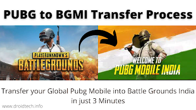 PUBG to BGMI transfer process