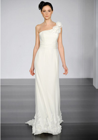 Alvina valenta oneshoulder wedding dresses