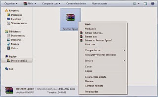 click on Extract here and a folder will appear